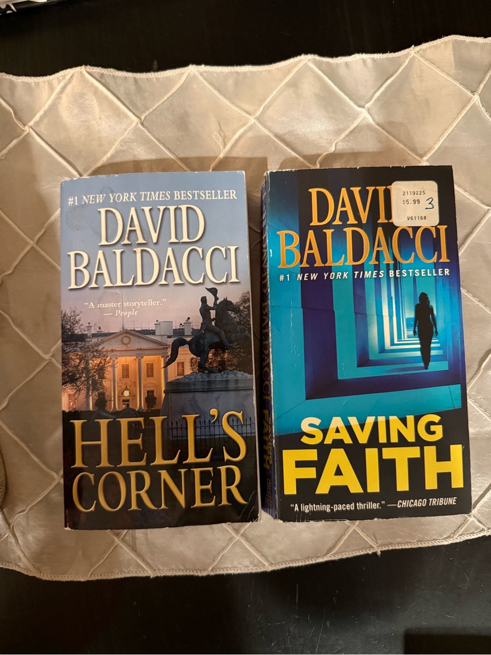Blue and Black Paperback Thriller Bundle - Hell's Corner & Saving Faith